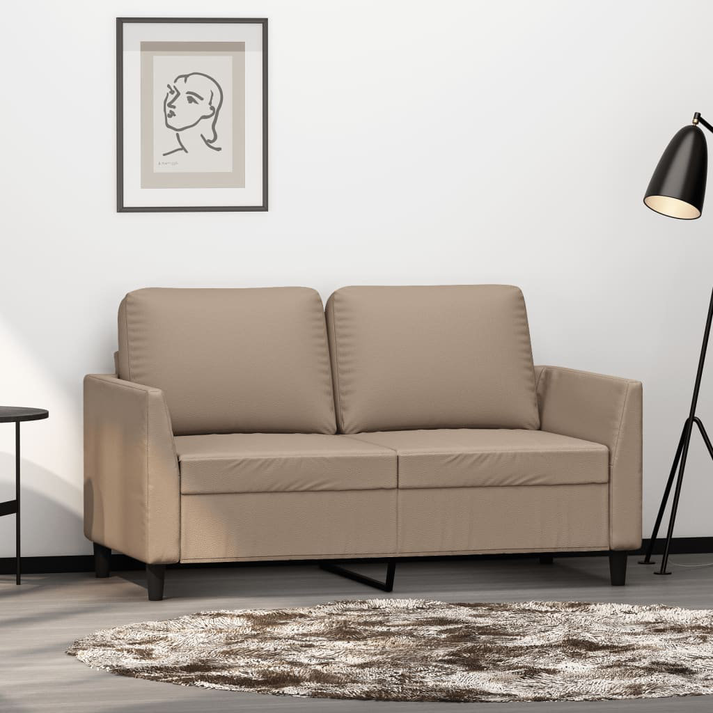 Vidaxl 2-Sitzer-Sofa Schwarz 120 Cm Kunstleder 359328