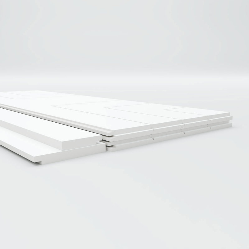 Ensemble de lambris en PVC, H 40 po x l 94,5 po x P 0,625 po