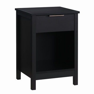 Nightstand with Drawer,3-Tier End Side Table with Storage Drawer and Shelf,Modern Bedside Night Stand for Bedroom, Living Room