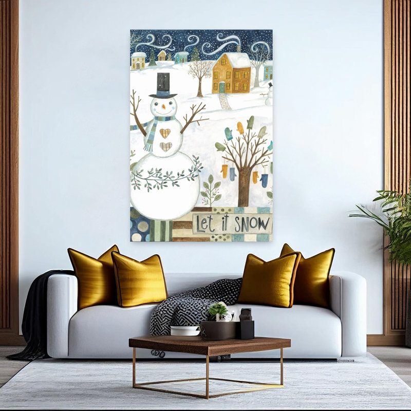 Let It Snow Snowman, 60" H x 40" W