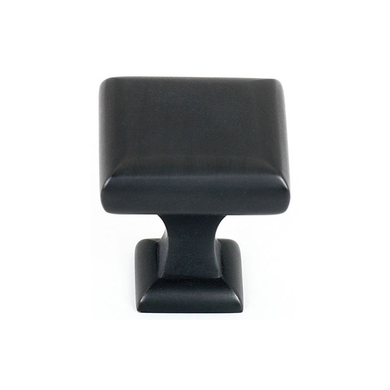 Manhattan Square Knob, Bronze, 1" H x 1" W x 1" D
