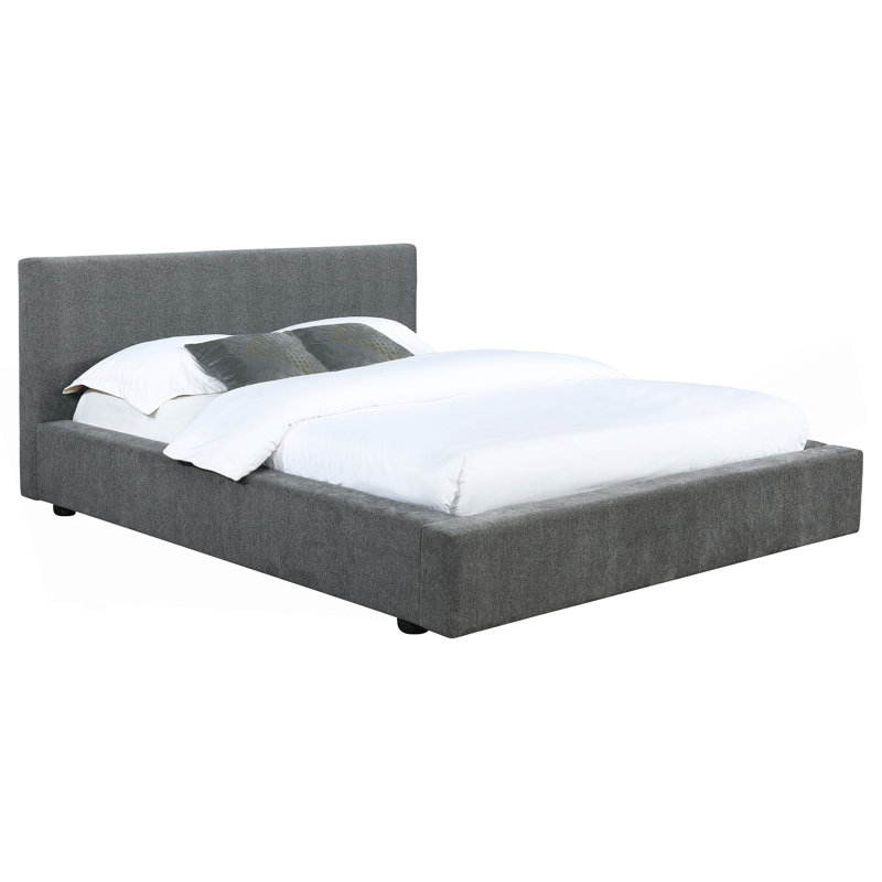 Lit plateforme tapissier Weselyn