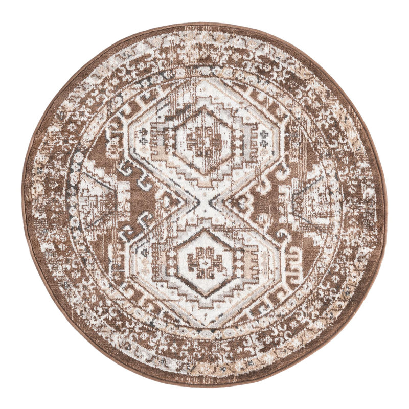 Charlotte Oriental Indoor Rug, Round 3'