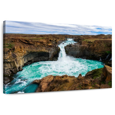 Amazing Aldeyjarfoss Waterfall