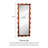 Medieval-Style Pine Frame Silver Mirror Floor-Standing Full-Length Mirror