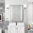 Engineered Stone Single Bathroom Vanity Top With Center Sink