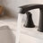 Waterfall Widespread 3-hole Bathroom Sink Faucet in Matte Black-122063310