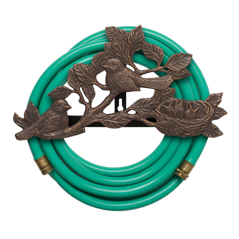 Chickadee Aluminum Wall Mounted Hose Holder, Oil-Rubbed Bronze