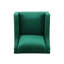 Fauteuil club en velours vert
