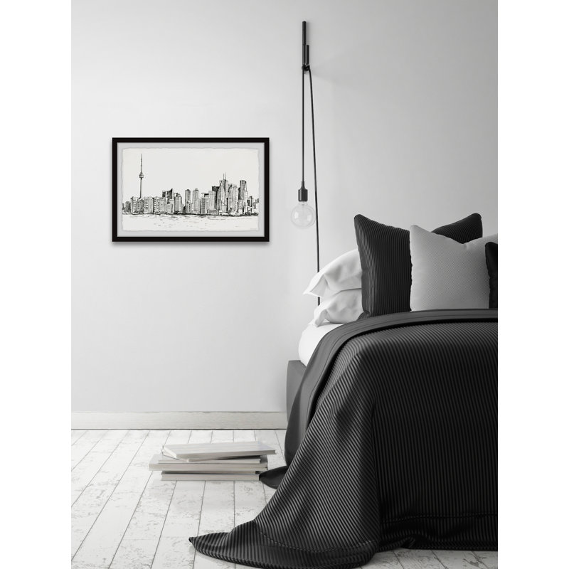 «Towering CN Tower», reproduction encadrée, H 30 po x l 45 po x P 1,5 po