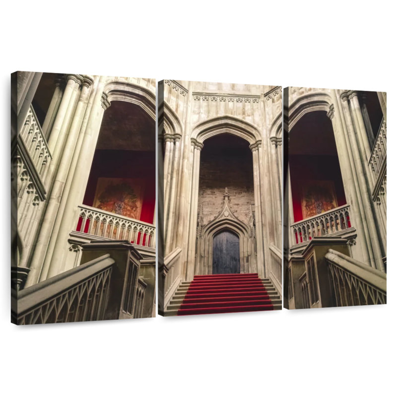 Hitzel Old Castle Grand Staircase, 32" H x 50" W