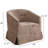 Upholstered Swivel Barrel Chair Set Of 2-394980532