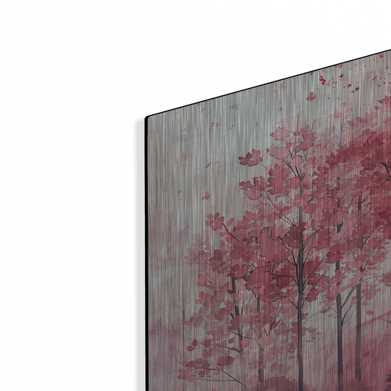 Art mural luxueux «Pink Trees» par Momart, H 16 po x l 12 po