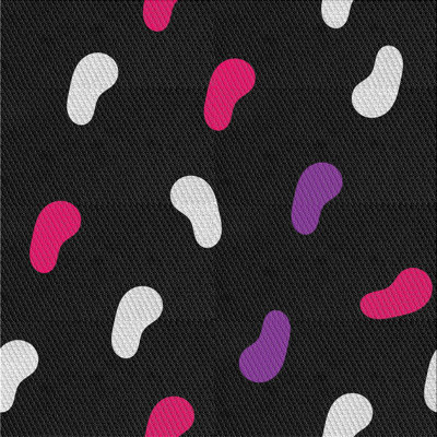 Tapis noir tissé à la machine