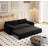 66" Queen Pull Out Sofa Bed, 3-in-1 Convertible Sleeper Sofa Multi-Functional Velvet Loveseat Bed-1870766258