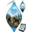 3.5'' Handmade Glass Holiday Shaped Ornament