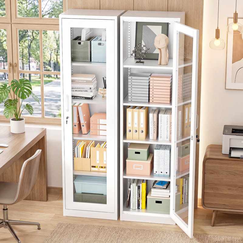 Armoire de rangement pour outils en verre blanc simple (pré-percé), Blanc
