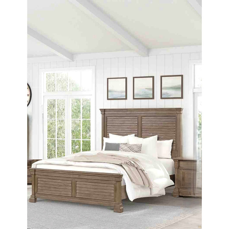 Meuble de lit de style transitionnel avec tête de lit à très grand lit 1Pc
