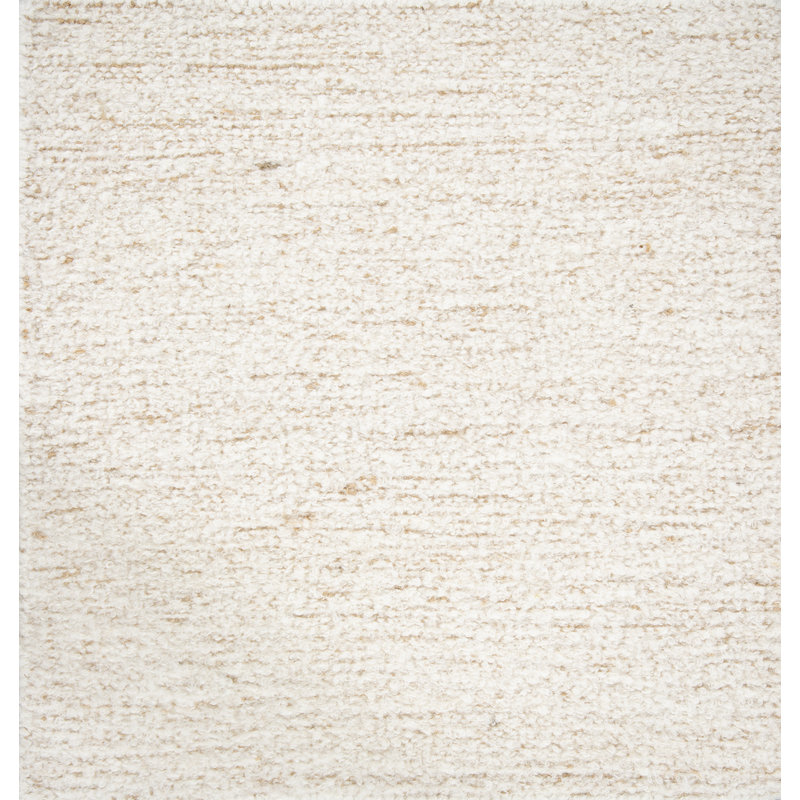Textures Flatweave Wool Area Rug in Ivory, Rectangle 12' x 15'