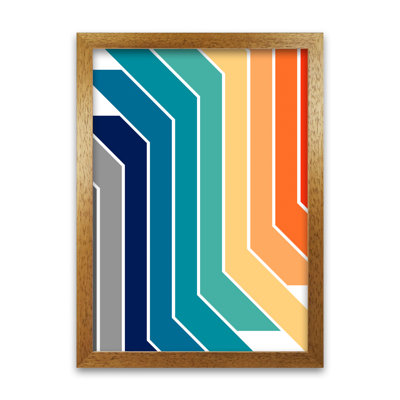 Modern Rainbow Stripes B - Print