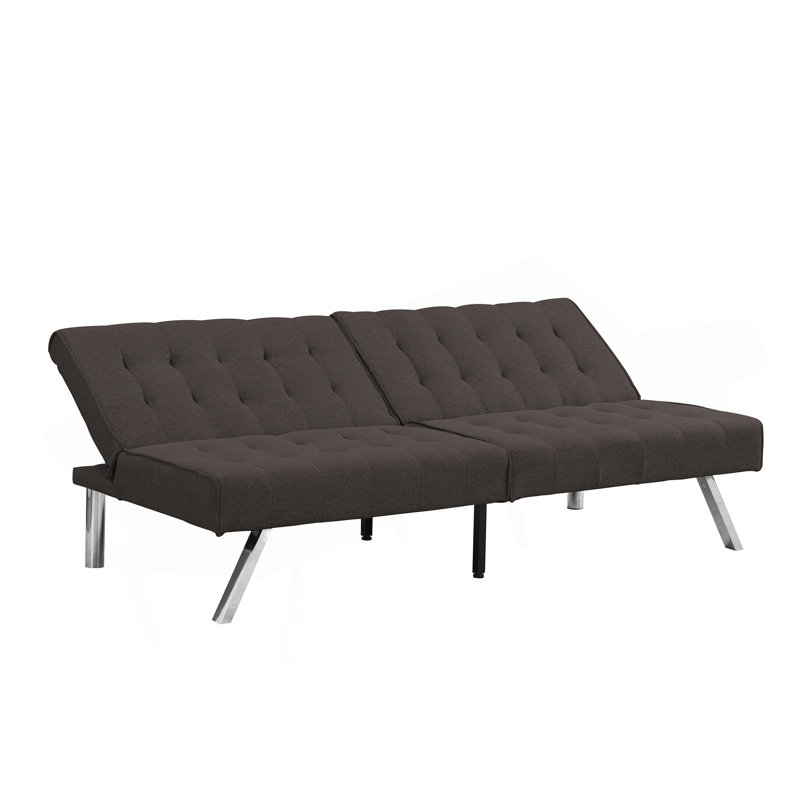 WOOD FRAME, STAINLESS LEG, FUTON, SOFA BED Espresso