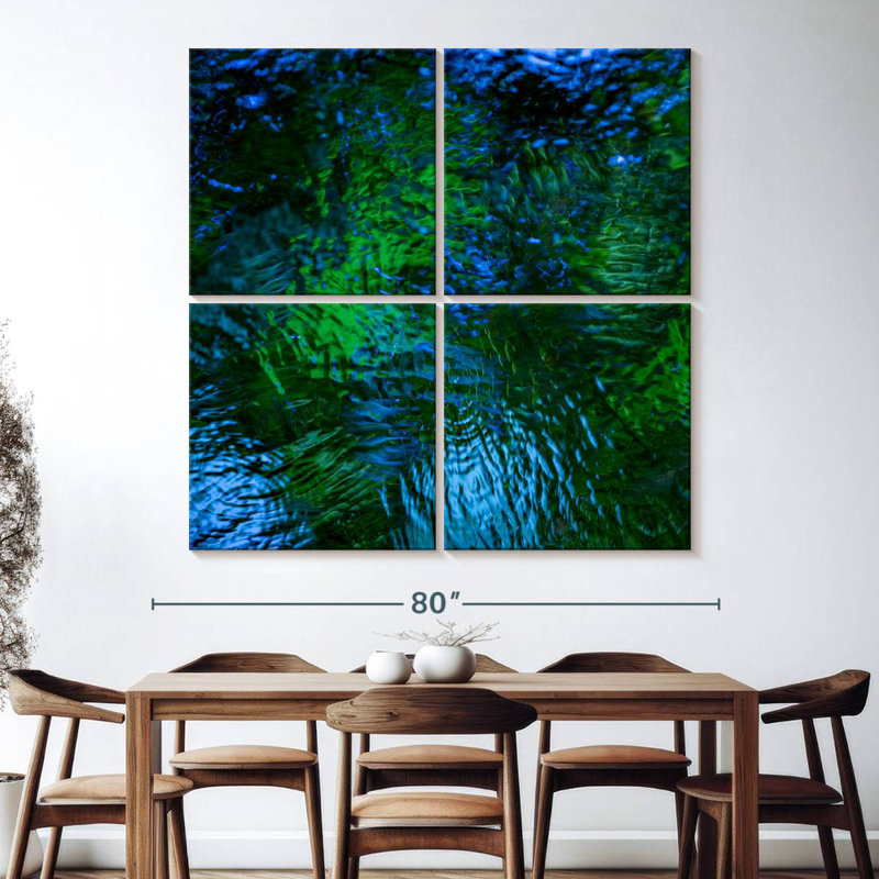 Monets Pool I, 74" H x 74" W