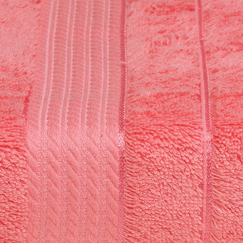 Essuie-mains en coton turc, Rose corail