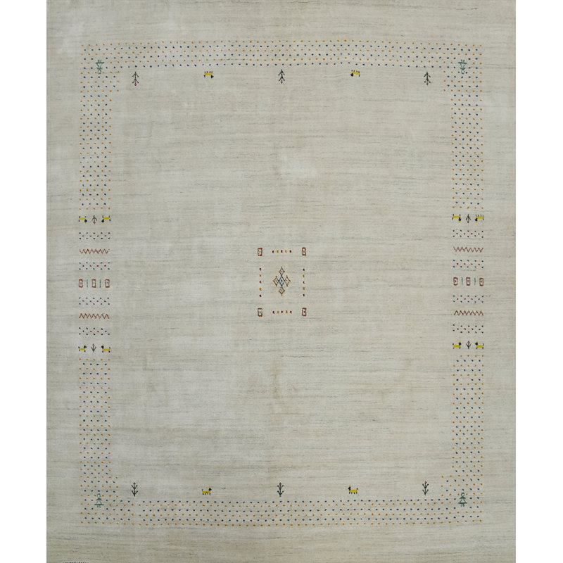 Tribal Gabbeh Style Square Area Rug 9x9