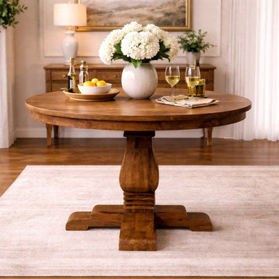 Round Pedestal Dining Table