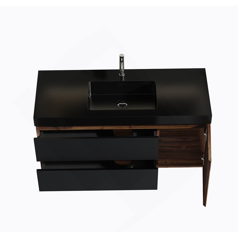 Bathroom Vanity With Sink Drawers And A Door, Wall Mounted Vanity For Bathroom