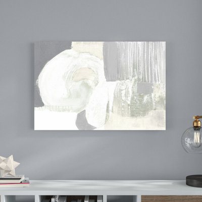 «Neutral Curves I» par Jennifer Goldberger - peinture sur toile tendue