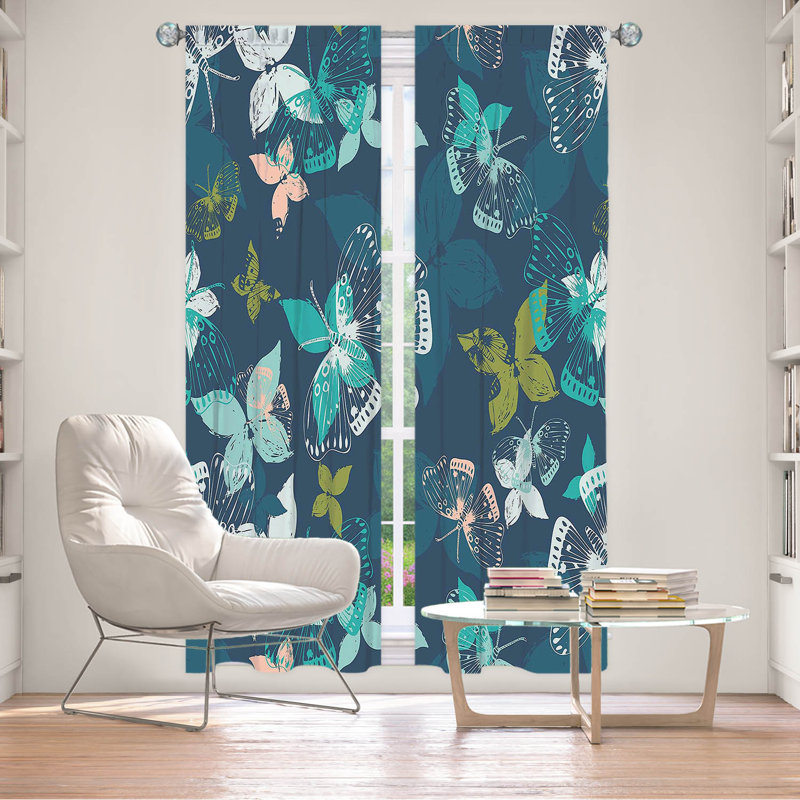 Paire de rideaux obscurcissant en polyester Evangaline, L 20 po x L 61 po