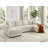Kujtesa 118.11" W 3-Piece Corduroy & Chenille U-Shaped Sectional-172386772