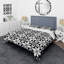 Ensemble de housse de couette transitionnel noir et blanc-109161292