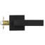Poignée de porte d'intimité, levier de porte noir mat, levier réversible gaucher ou droit avec verrou sans clé, rotation à 45 ° pour s'ouvrir, intérieur carré universel pour les portes de chambre à coucher et de salle de bain-120713169