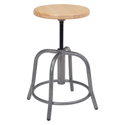 Adjustable Height Ergonomic Lab Stool Footring