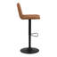 Benko Swivel Upholstered Adjustable Height Bar Stool with Steel Frame-1382589884