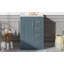 Meuble-lavabo bleu 24 po avec lavabo intégré en céramique, 3 tiroirs et 1 porte pour les petites et moyennes salles de bain-1328392212