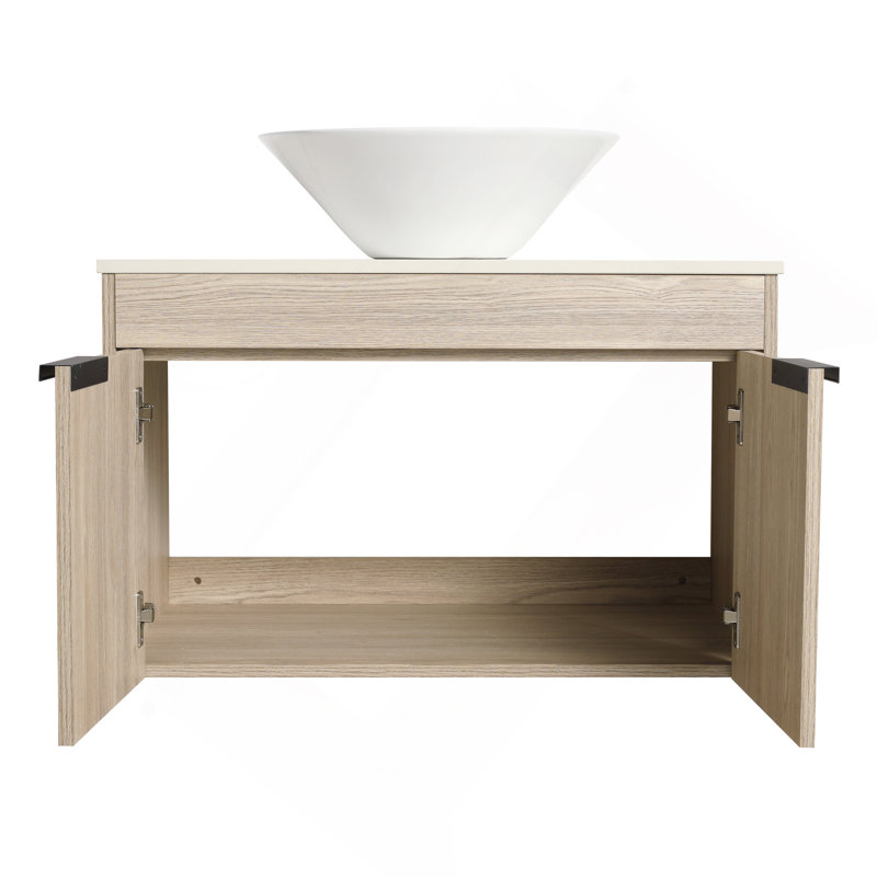 Ensemble de meuble-lavabo moderne 30 po avec lavabo en céramique
