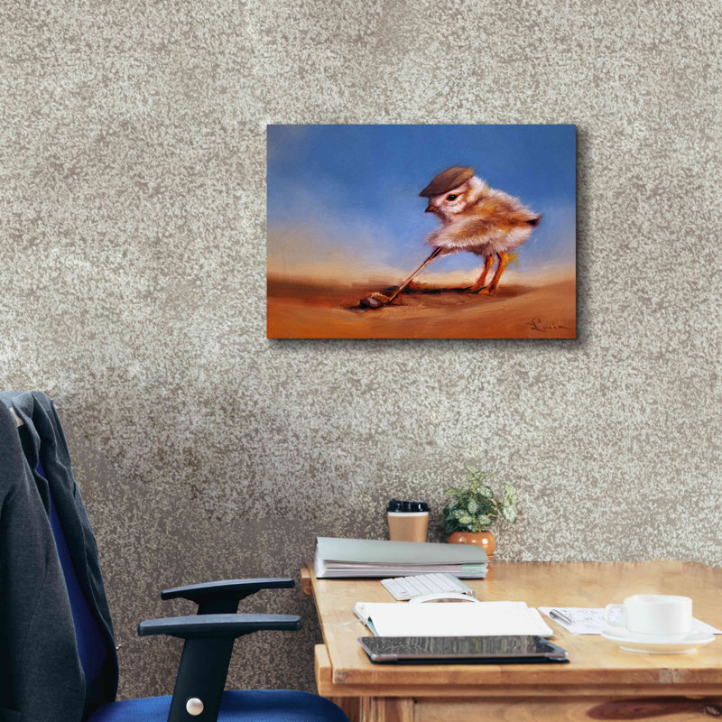 «Birdie Shot» par Lucia Heffernan, H 18 po x l 26 po x P 0,75 po