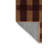 Machine Washable Checkered Brown Area Rug