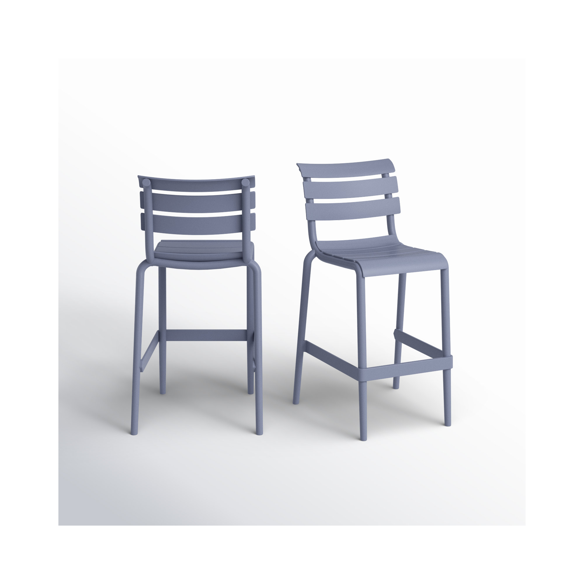 Ruta Outdoor Counter Stool, Dark Gray , 25.60"