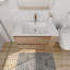 Meuble-lavabo mural 30 po avec lavabo en gel, tiroir à fermeture en douceur-845967888