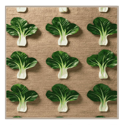 Washable Bok Choy Vegetables Area Rug