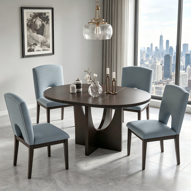 Ensemble de table de salle à manger extensible 5 pièces TopMAX, Espresso