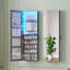 Jewelry Cabinets with Interior Vanity Mirror, Door Hanging/Wall Mounted Jewelry Armoire-347239452