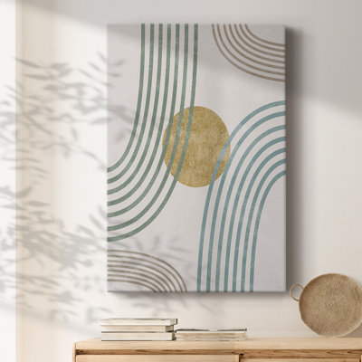 Modern Flow Framed On Canvas Print