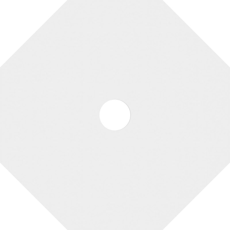22"OD x 3"ID x 8 3/4"C x 1"P Westin Architectural Grade PVC Contemporary Ceiling Medallion, 1" H x 22" W x 22" D
