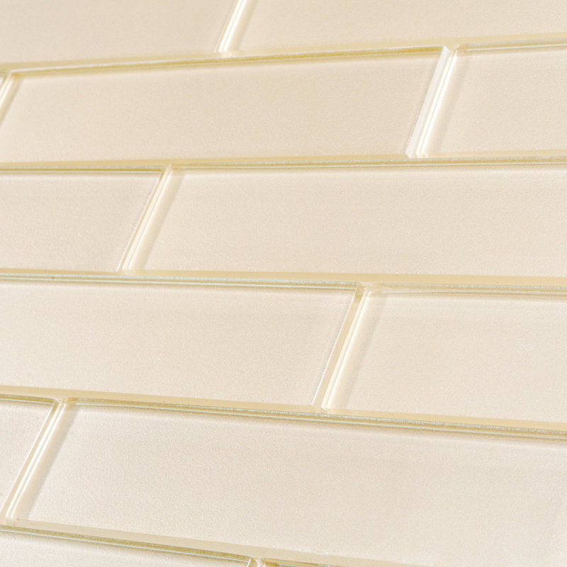 Apollo 12" x 12" Glass Brick Joint Mosaic Wall & Floor Tile