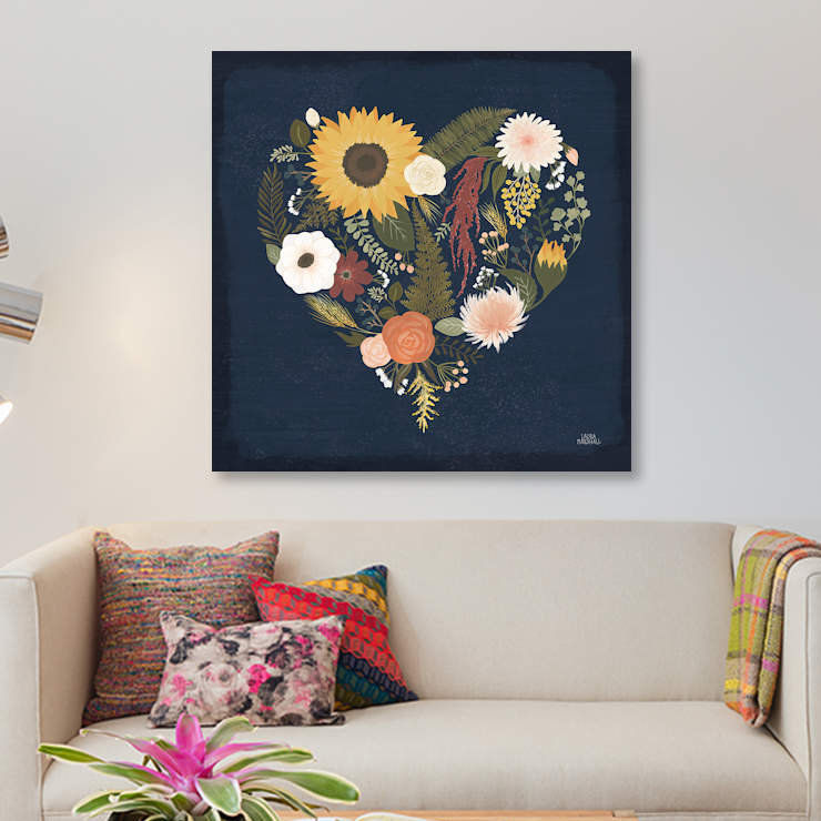 « automne d’automne x », impression sur toile, H 12 po x l 12 po x P 1,5 po, Toile tendue, Pas de tapis